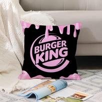 Fashion print B-Burger K-King Pillow Case Office Cushions Suitable For Sofa Car Bedroom Decorative Cushion Cover 30x30cm
