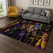3D F-FNAF žaidimo animacinis kilimas kilimėlis miegamajam svetainei sofai prie durų namų dekoravimui, vaikų žaidimų zonos kilimėlis neslystantis Kalėdų dovana 40x60cm