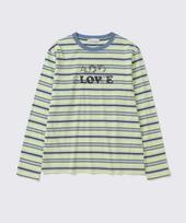 Add Slow Stripe Love Long Sleeve [Sulfur] Sulfur/2