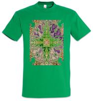 Kaleidoscope Cross T-Shirt Crystal Optical Reflection Reflector Mirror XS