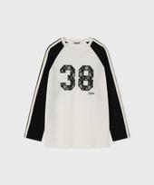 Palet Color Block Raglan Long Sleeve White White/S