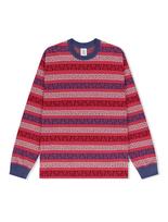 Yes Ic Y.E.S Palm Jacquard L/S Red Red/S