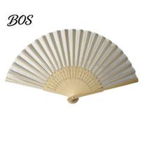 Summer Cooling Fan Chinese Style Silk Folding Fan, Bamboo Ribs Decorative Handheld Easy Open Portable Party Favors for Men Women