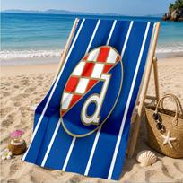 Croatian Football Crest Design Beach Towel, Quick-drying, Easy to Care for, Suitable for Both Fitness and Beach Vacations,Sports Essential 70cmx140cm(27x55inch)
