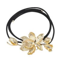 Elegant Tulip Waist Chain Vintage PU Leather Rope Belt Fashion Zinc Zinc Alloy Flower Belt  Ladies Jeans auksas