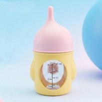 Visible Scale Pet Milk Bottle Anti-Choking Pet Feeding Bottle Cat Feeding Bottle  Kitten Care Yellow 20ML