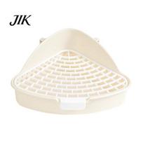 Rabbit Toilet Pet Convenient Litter Box Easy to Clean Large Hollowed-out Triangular Area Small Animal Supply balta