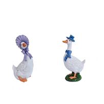 Simulated Couple Ducks Resin Home Decor One Size