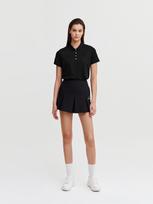 W Essential Pique Short Sleeve Polo Shirt Bgs/Xs