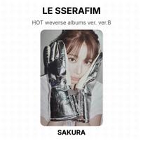LE SSERAFIM HOT weverse albums ver. ver.B Official Photocard SAKURA 02