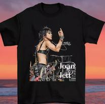 Joan Jett Gift Family Black Cotton Unisex Short Sleeve TShirt All Size S5xl S
