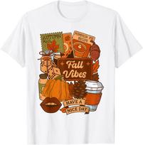 Fall Vibes Autumn Pumpkin Pie Simply Blessed Cozy Season Tshirt 100 Cotton Trendy Y2k Shortsleeve Tee Soft Quickdrying S