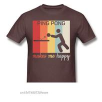 Funny Ping Pong Table Tennis Rackets 2024 New Arrival Tshirt Spin Unique Design Shirt Crewneck Cotton For Unisex Tshirt S