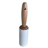 Mini Bamboo Handle Lint Roller for Pet Hair Cleaning on Car Furniture Bedding Carpet Multi-Purpose Cleaning Tool