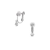 Vendome Aoyama Earrings K10 White Gold Basic White Topaz AJBE2359 TH [Official]