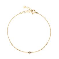 Bracelet K10 Yellow Gold Daily Basic AJVB4056LSDI [Vendome Aoyama] [Official]