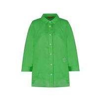 Crocodile Lady Linen Shirt Blouse_Clembl206 Green (Gr)/090