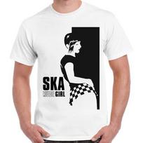 Rūsti Mergina Ska Muzika Šaunus Derliaus Retro Unisex Marškinėliai L