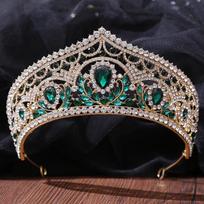 Baroque Crystal Tiaras And Crowns Rhinestone Prom Diadem Crown Tiara For Women Bridal Wedding Hair Accessories Jewelry Crown