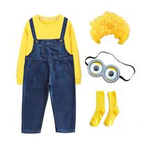 Yellow Character Costume for Halloween Stage Performance 180 oranžinė