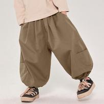 Boys Kids Korean Style Loose Solid Casual Long Pants 90cm chaki