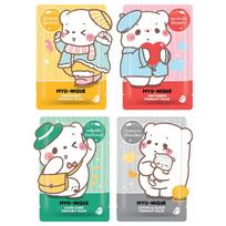 Myu-nique Primary Mask Set (Energizing, Whitening, Acne Care, and Detox & Clear) 25 g. x 4 pcs / 8 pcs - Thai Skin Care 25 g. x 4 pcs