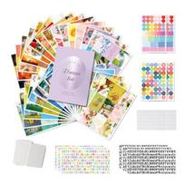 1 Set Vision Board Kit Manifestation Journal with 270 Cards Stickers Home violetinė