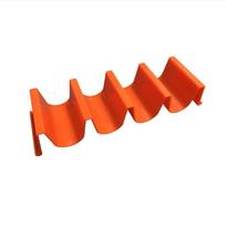 4 vnt. Meksikietiškų takos blynų laikiklis Bangos formos padėklas Laikiklis Plastikinis Ritininis maisto laikiklis Virtuvės įrankis Stalo reikmenys Orange-1pcs red