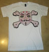 Anonymous Sugar Skull Crossbones T shirt Tee Anon Expect us S