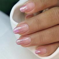 24Pcs Almond Fake Nail Press On Nail Artificial Nail False Nail Glues On Nail Glitters Designs French Nail Tips Gifts 1