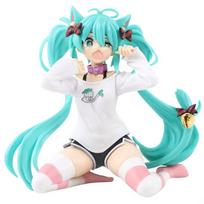 Hatsune Miku Darbalaukio Mielas Veiksmo Figūrėlė 11cm Katės Marškinėlio Versija. Anime figūrėlė Kawaii mergaitės modelis žaislas dovana
