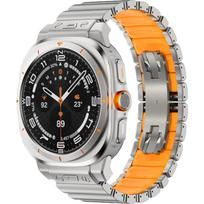 Titanium Strap for Samsung Galaxy Watch Ultra 2025 Luxury Rubber Band for Samsung Galaxy Watch Ultra 47mm 2024 Replaced Bracelet Galaxy Ultra (2025)&L (190mm )