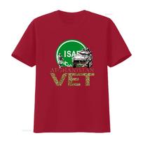 Afghan Vet ISAF Crest Afghanistan Military T shirt Soldier Tank Design Perfect for Veterans vintage Washed Versatile streetwear S