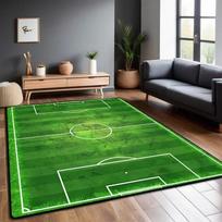 Futbolo lauko kilimas Svetainės sulankstomi didelio dydžio grindų kilimėliai Neslystantis žaidimų kilimėlis vaikams Futbolo miegamojo skalbiamas mašinoje 40X60CM black
