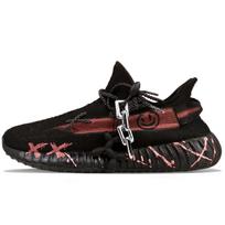 Adidas Originals Yeezy Boost 350 V2 Casual Shoes Unisex Low Top Black/Red HQ4540(Team478-) 36