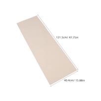 Beauty Desk Mat 40x120cm Waterproof Nonslip Vanity Mat Protector for Makeup Station Dustproof Beige Desktop Pad Home Office smėlis