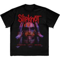 Slipknot 2024 Austin Tour Glitch Art Vintage T-Shirt, Unisex Nu-Metal Fan Streetwear Tee, 100% Cotton Casual Short Sleeve Top S įvairiaspalvis