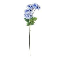 Artificial Dahlia Flowers with Stem, 4-Head Blooms Realistic Faux Silk Flower for Vase, Wedding Party Centerpiece, Home Table Decor mėlyna