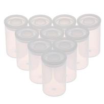10 vnt. Plastikinis tuščias buteliukas Ritininio plėvelės dėklas Dėžutė Sandariklis Meškerės masalo skardinė Talpykla one size