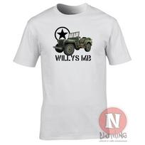 Willys Mb Marškinėliai Bendrosios paskirties Antrojo Pasaulinio Karo Transporto Priemonė JAV Armija Sąjungininkai 2XL