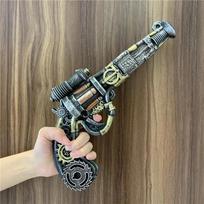 Cosplay Auksiniai Pistoletai Lazerinis Šautuvas Revolveris Propakiniai Ginklai Modelis Ginklas Saugus Nešaudantis PU Guma Helovino Dovana