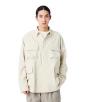 TAKIBI Herringbone Shirt Jacket Outerwear Jacket ECRU M [Snow Peak] SH-26SU004 Men's Women's
