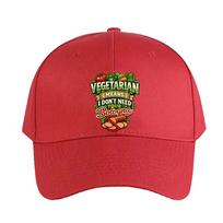 Vegetarian Means I Dont Need Your Bologna Funny Vegetarian Humor Baseball Cap Woman Man Adult Adjustable Hiking Fishing Hat Adjustable