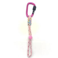 Aluminum Alloy Carabiner Bottle Holder With Paracord Strap, Multi-Functional Portable Hanging Keychain Clip For Hiking