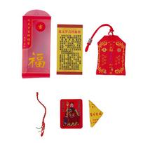 2025 Tai Sui Amulet Lucky Bag Feng Shui Prayer Gold Card Exorcism Protection Buddha Gift Amulet Safe Bring In Wealth Treasure 1PC