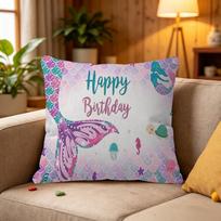 Mermaid Under The Sea Pillow Gift Home Office Decoration Bedroom Sofa Car Cushion Cover case 45x45 30x30cm