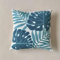 45x45CM Flower Embroidered Throw Pillow Cover Tulip Pastoral Style Living Room Sofa Cushion Waist Cover Simple Home Pillowcase 45x45cm