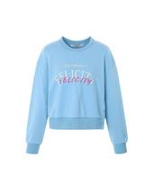 Sup Side Slit Lettering Sweatshirt (Sa3Lt32) Blue(43)/066