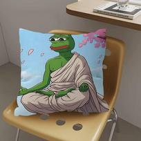 P-Pepe The Frog Face Pillow Gifts Home Office Furnishings Bedroom Sofa Car Cushion Cover case 45x45cm 30x30cm