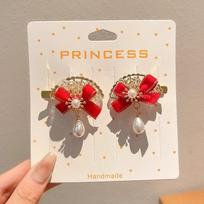 Cloth Chinese Tassel Fan Hairpin Bow Tassels Japanese Kimono Headwear Flower Girl Hair Accessories New Year Bow Hairpin